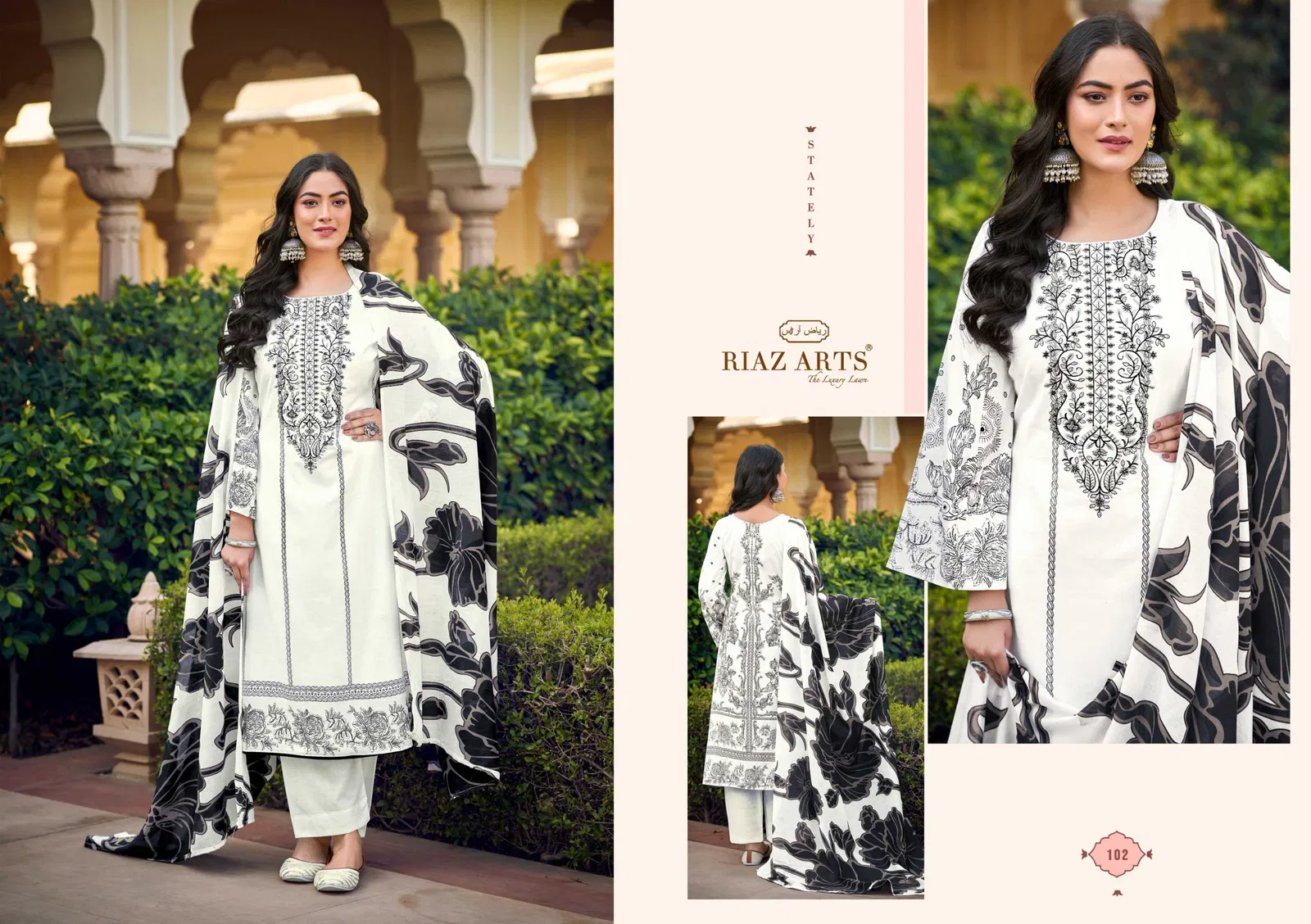 Musafir Vol 22 By Riaz Arts Lawn Digital Printed Dress Material Orders In India